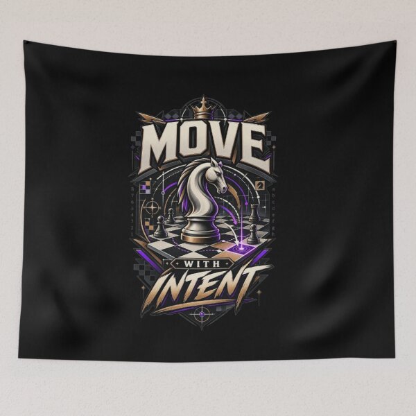 Item preview, Move With Intent Chess Strategy Mindset Streetwear designed and sold by KnightVibe.