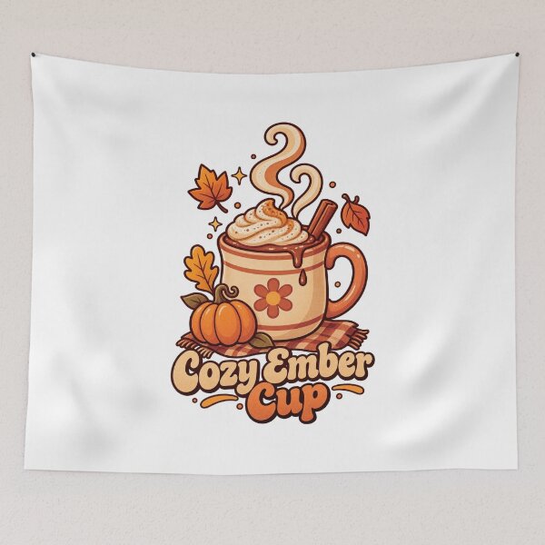 Item preview, Cozy Ember Cup designed and sold by LuveraxArt.