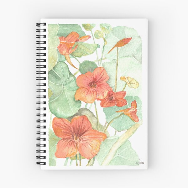 Item preview, nasturtiums grown from the seeds spilled into a paper designed and sold by By Keka.