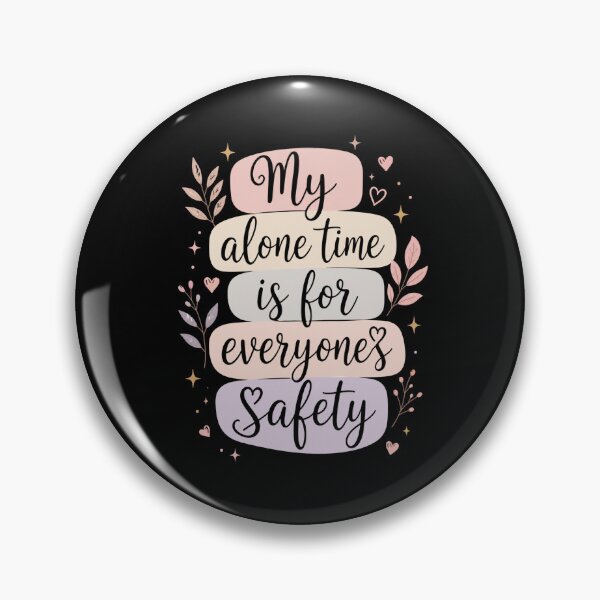Item preview, alone time is for everyone pastel inspirational quote designed and sold by ROUX-ART.