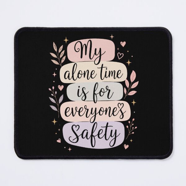 Item preview, alone time is for everyone pastel inspirational quote designed and sold by ROUX-ART.