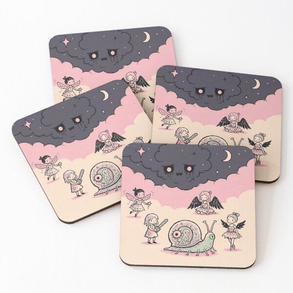 Item preview, Chainsaw Girl Pastel Goth Fairies Alien Snail Sad Cloud Art designed and sold by LujziWorld.