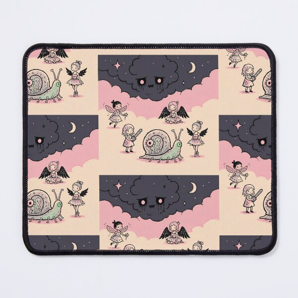 Item preview, Chainsaw Girl Pastel Goth Fairies Alien Snail Sad Cloud Art designed and sold by LujziWorld.