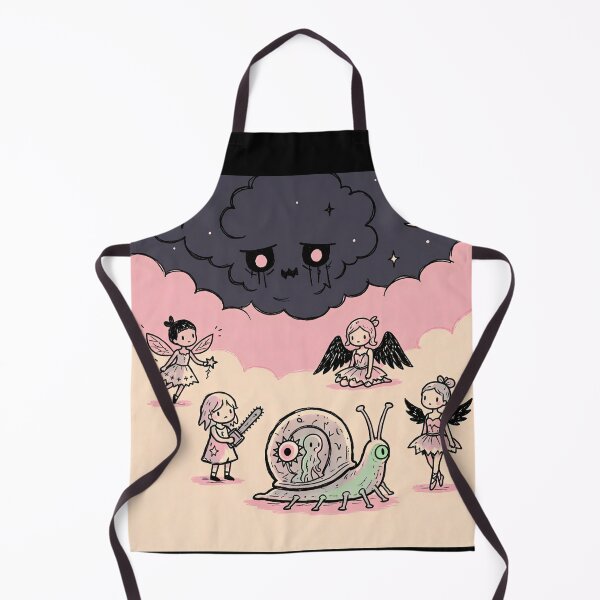 Item preview, Chainsaw Girl Pastel Goth Fairies Alien Snail Sad Cloud Art designed and sold by LujziWorld.