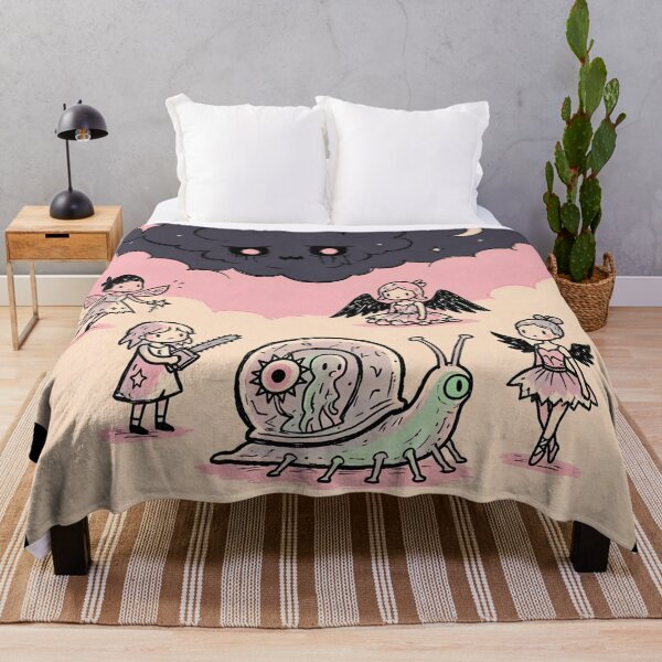 Item preview, Chainsaw Girl Pastel Goth Fairies Alien Snail Sad Cloud Art designed and sold by LujziWorld.