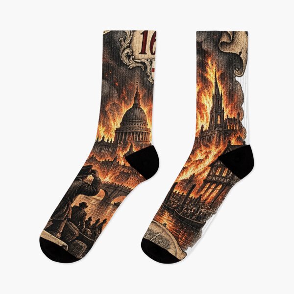 Item preview, Great Fire of London 1666 – Vintage Historical Engraving designed and sold by LmonioressXxx.