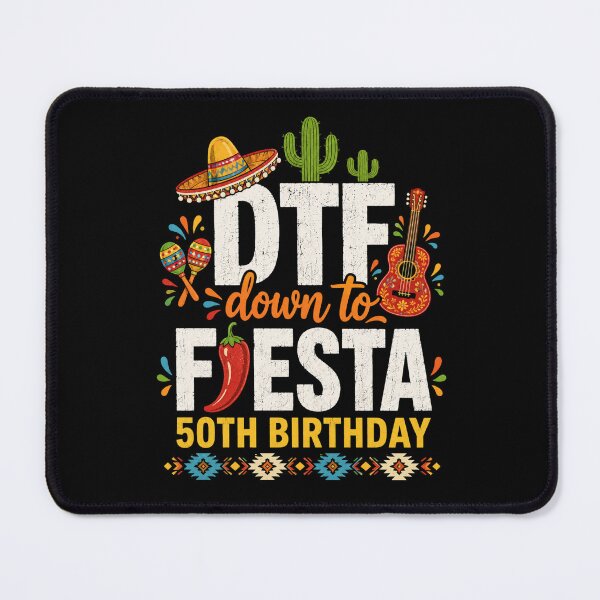 Item preview, fiesta 50th Birthday Cinco de Mayo Party Graphic designed and sold by ROUX-ART.