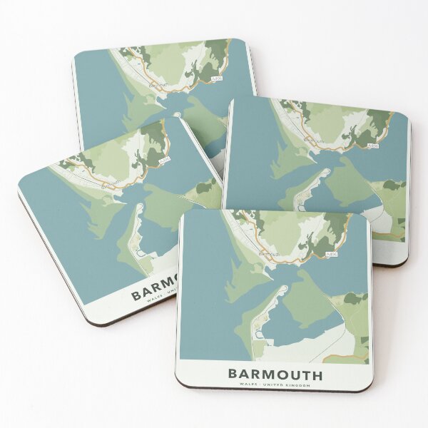 Item preview, Barmouth Map Poster - Forest Field designed and sold by Patterned by Pixels.
