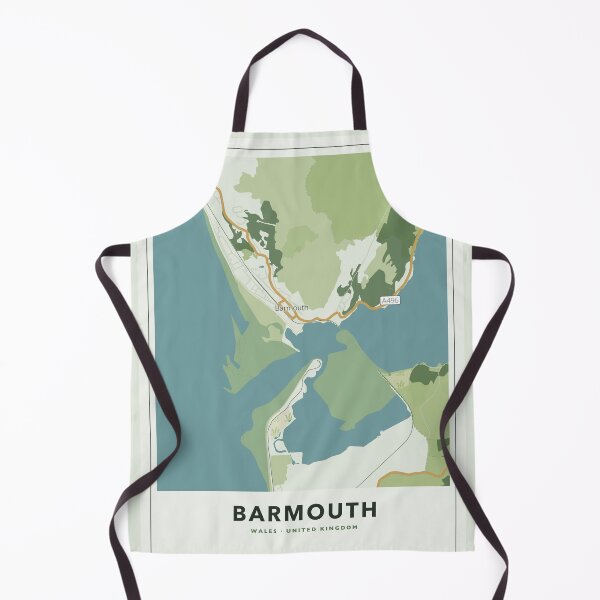Item preview, Barmouth Map Poster - Forest Field designed and sold by Patterned by Pixels.