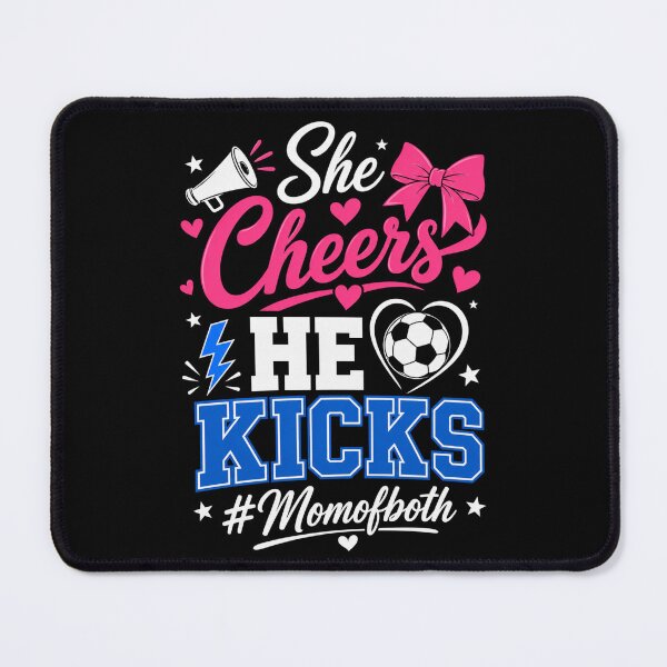 Item preview, cheerleading mom game day spirit with megaphone and bow designed and sold by ROUX-ART.