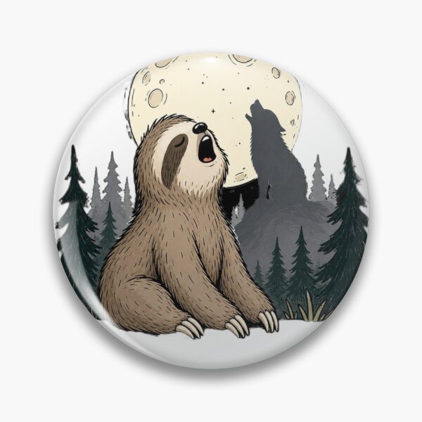Item preview, Sloth Slow Howl Tee designed and sold by BakersTees.