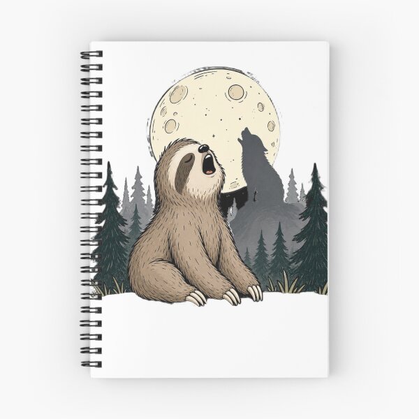 Item preview, Sloth Slow Howl Tee designed and sold by BakersTees.
