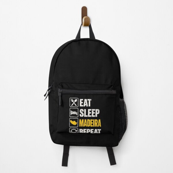 Item preview, Madeira Eat Sleep Repeat Vintage Travel Graphic designed and sold by ROUX-ART.