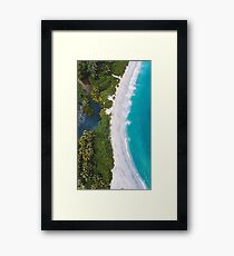 Aerial of Coastline Framed Print