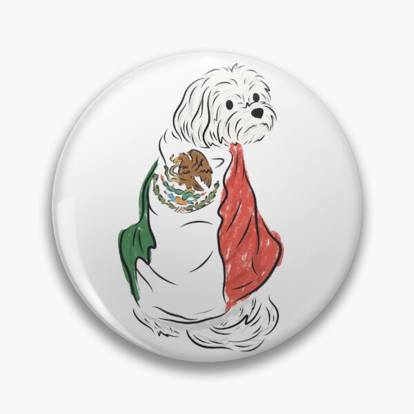 Item preview, Maltese wearing Mexico Flag  designed and sold by lovemydoggie.