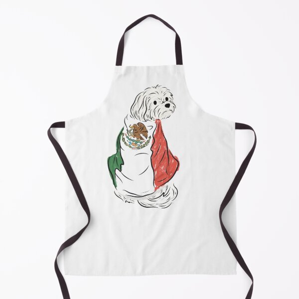 Item preview, Maltese wearing Mexico Flag designed and sold by lovemydoggie.