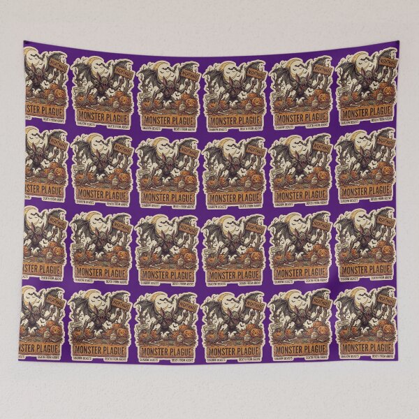 Item preview, Monster Plague Vintage Vampire Bats Halloween Horror Art designed and sold by NikBrin Prevail .
