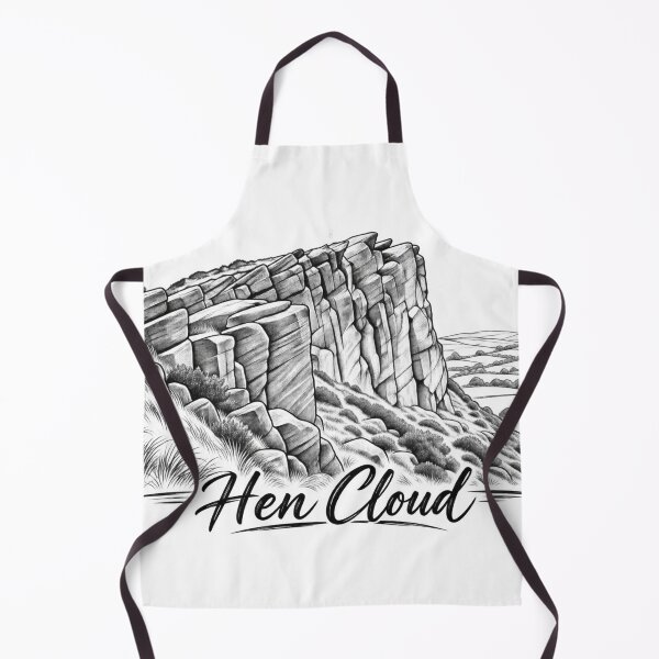 Item preview, Hen Cloud – Peak District Gritstone Outcrop Line Art designed and sold by Tee Visions.