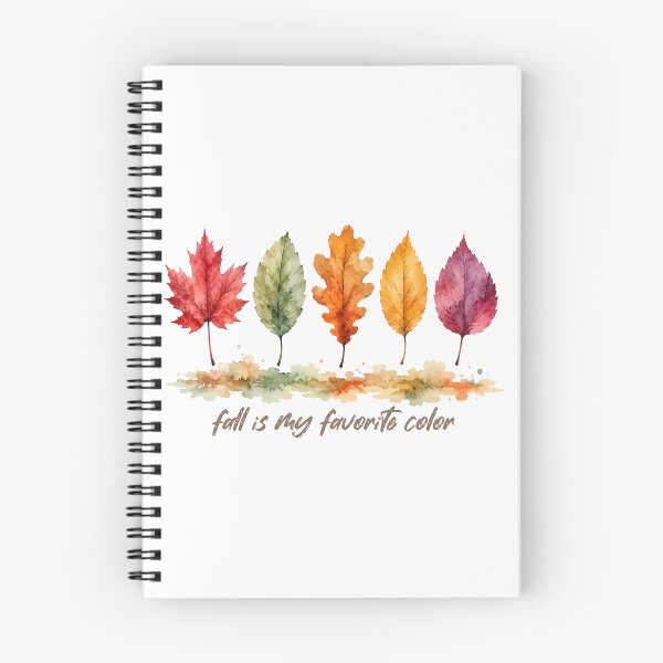 Item preview, Fall Is My Favorite Color Watercolor Autumn Leaves Row designed and sold by ElcastDesigns.
