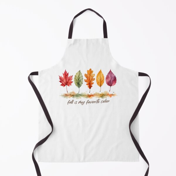Item preview, Fall Is My Favorite Color Watercolor Autumn Leaves Row designed and sold by ElcastDesigns.