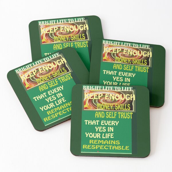 Item preview, "KEEP ENOUGH MONEY, SKILLS AND SELF TRUST"no.26 designed and sold by VAVibrationArt.