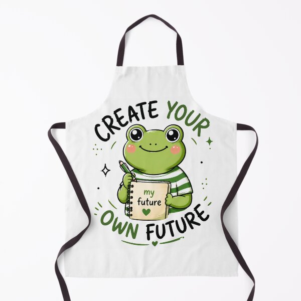 Item preview, Create Your Own Future – Cute Frog Motivational Design designed and sold by Basma Designs | Retro, Kawaii Shirts & Stickers.