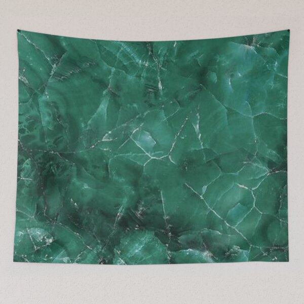 Item preview, Emerald Green and White Marble  designed and sold by ZedColors.
