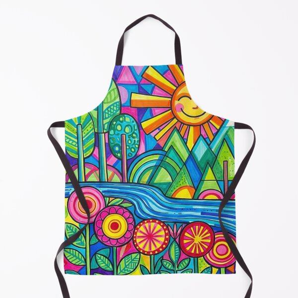 Item preview, Landscape Abstract Pop Smiling Sun designed and sold by JonelleTshirts.