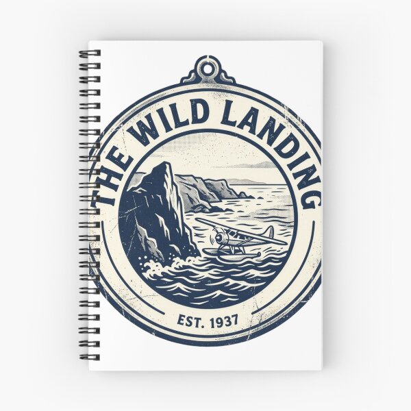 Item preview, The Wild Landing Vintage Coastal Seaplane Badge designed and sold by TheWildLanding.