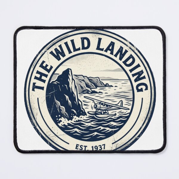 Item preview, The Wild Landing Vintage Coastal Seaplane Badge designed and sold by TheWildLanding.