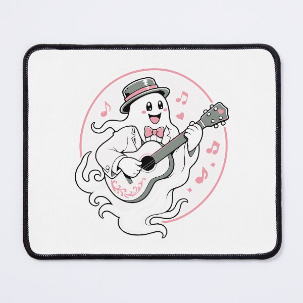 Item preview, Ghost Guitarist Vintage Horror Badge T-Shirt | Gothic Music Gift designed and sold by Simon-art-land.