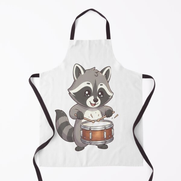 Item preview, Cute Raccoon Playing Snare Drum designed and sold by Ella_Sketch.