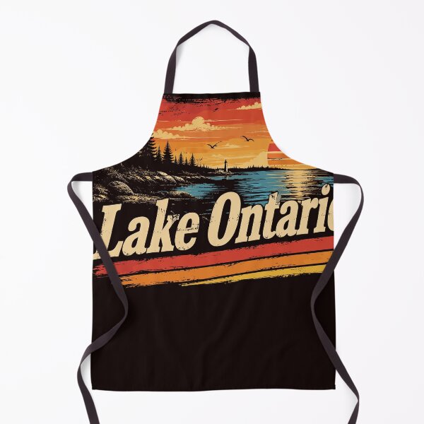Item preview, Copy of Lake Ontario Sunset Retro Forest Landscape designed and sold by beoldfashioned.