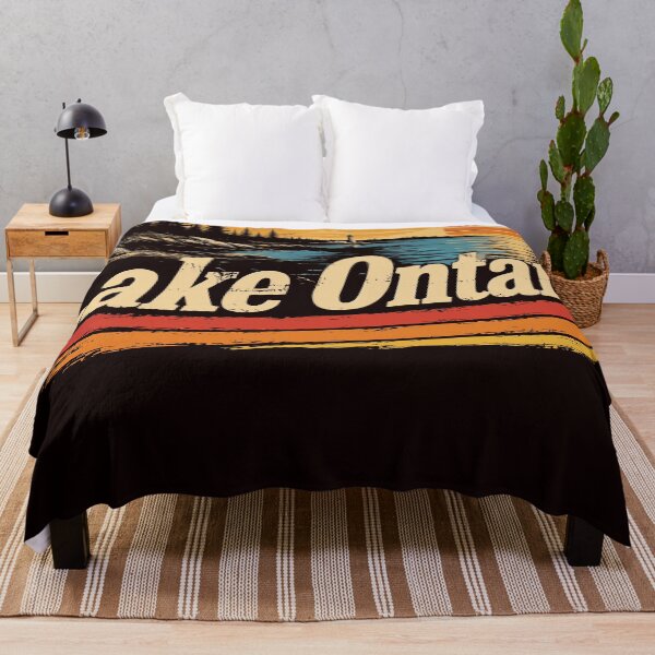 Item preview, Copy of Lake Ontario Sunset Retro Forest Landscape designed and sold by beoldfashioned.