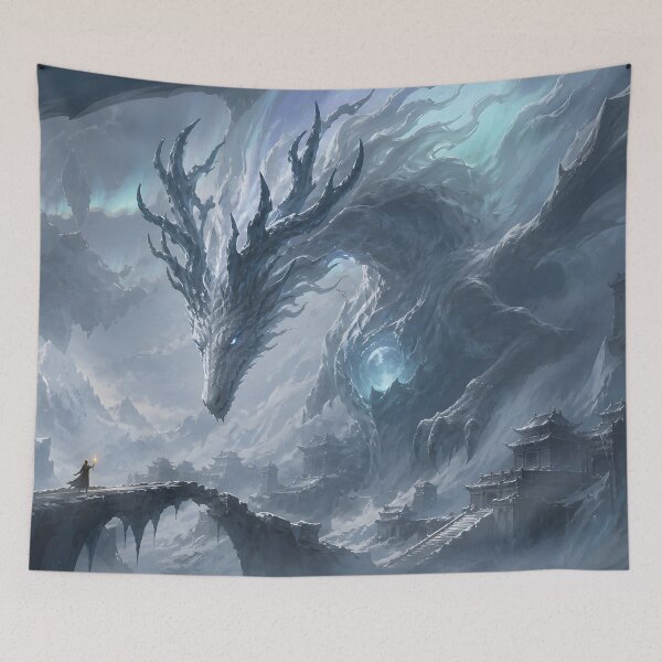 Item preview, Frost Dragon – Guardian of the Frozen Kingdom designed and sold by ChromaRune.