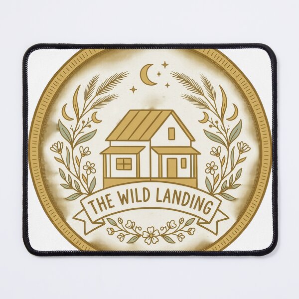Item preview, The Wild Landing Cottage Homestead Vintage Badge Sticker designed and sold by TheWildLanding.
