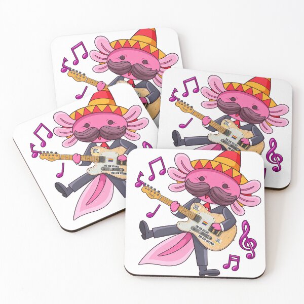 Item preview, axolotl playing guitar styles designed and sold by Donald-Bryantt.