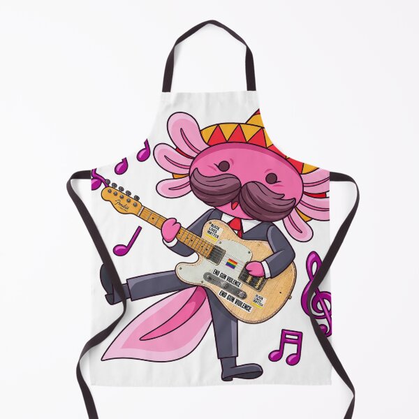 Item preview, axolotl playing guitar styles designed and sold by Donald-Bryantt.