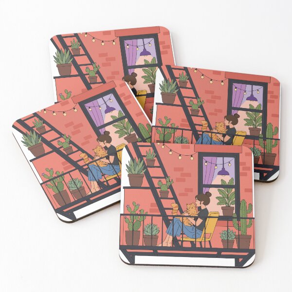 Item preview, Succulent Filled NYC Fire Escape designed and sold by AbstractArielle.