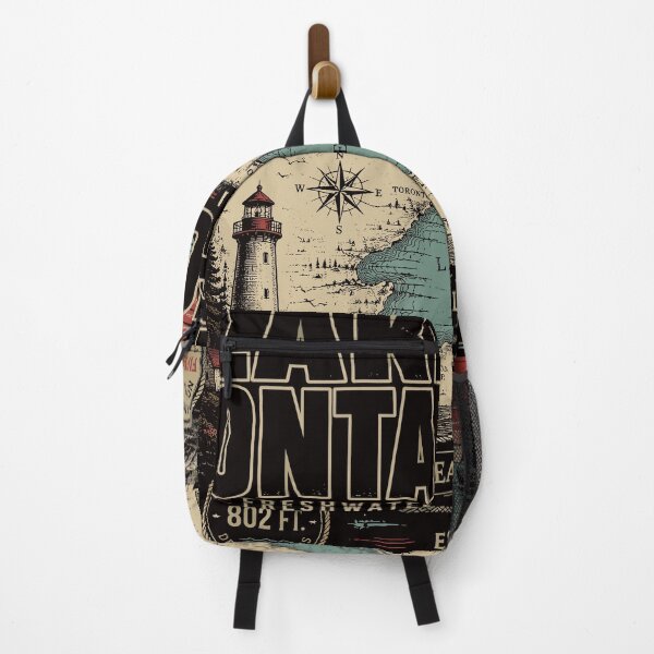 Item preview, Lake Ontario Sunset Retro Forest Landscape designed and sold by beoldfashioned.