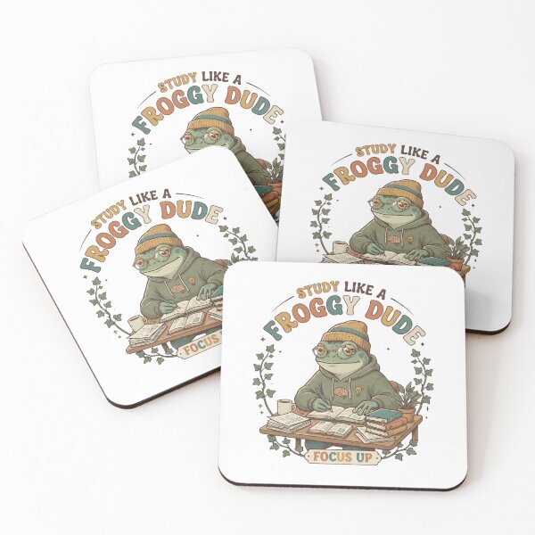 Item preview, Cute Frog Study Motivation – Study Like a Froggy Dude designed and sold by Basma Designs | Retro, Kawaii Shirts & Stickers.