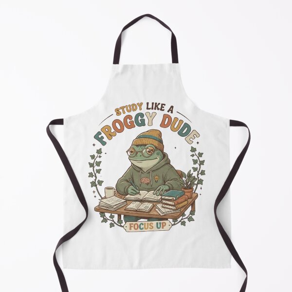 Item preview, Cute Frog Study Motivation – Study Like a Froggy Dude designed and sold by Basma Designs | Retro, Kawaii Shirts & Stickers.