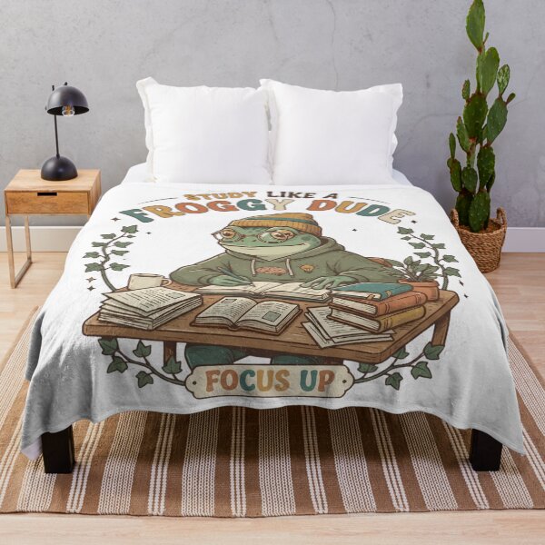 Item preview, Cute Frog Study Motivation – Study Like a Froggy Dude designed and sold by Basma Designs | Retro, Kawaii Shirts & Stickers.