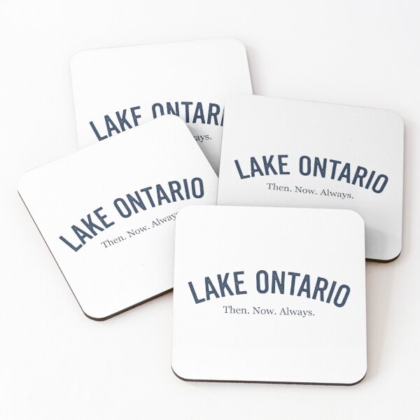 Item preview, LAKE ONTARIO - Then. Now. Always. (Navy print) designed and sold by TrixDesign.