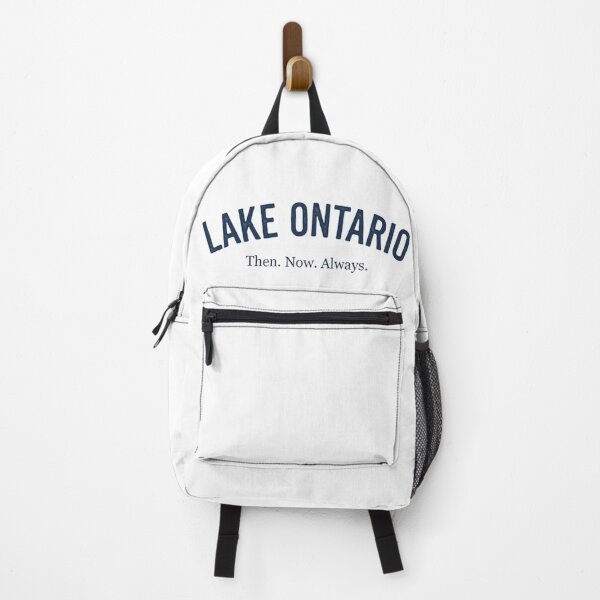 Item preview, LAKE ONTARIO - Then. Now. Always. (Navy print) designed and sold by TrixDesign.