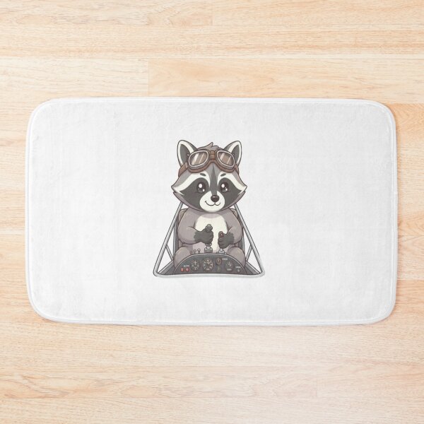 Item preview, Cute Raccoon Pilot Airplane Cockpit designed and sold by Ella_Sketch.