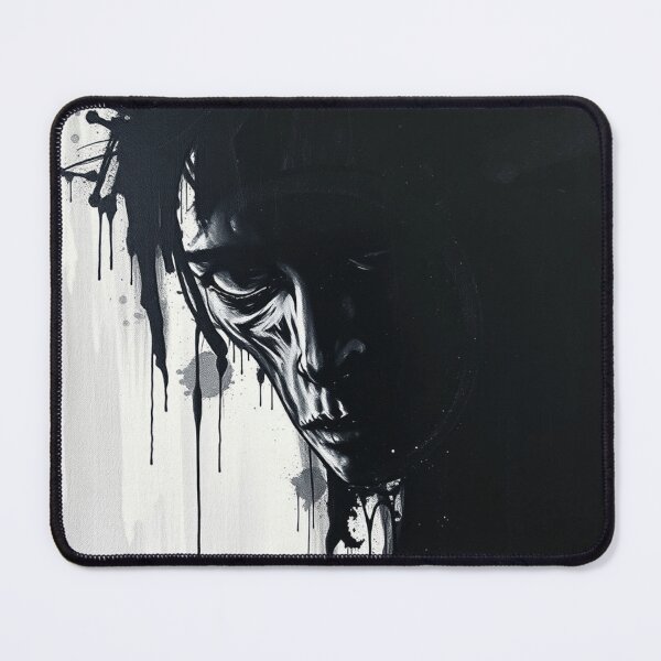 Item preview, Gothic Noir Dripping Ink Portrait - Dark Beauty Grunge Art designed and sold by ERODED SELF.