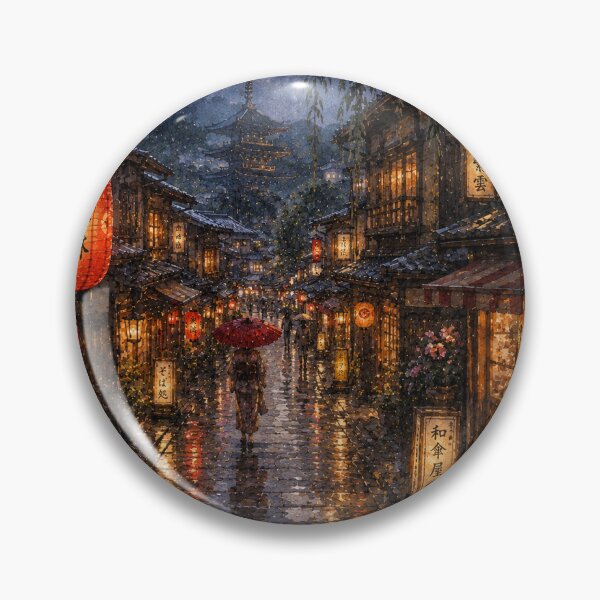 Item preview, Lanterns in Kyoto designed and sold by WildSkyMuse.