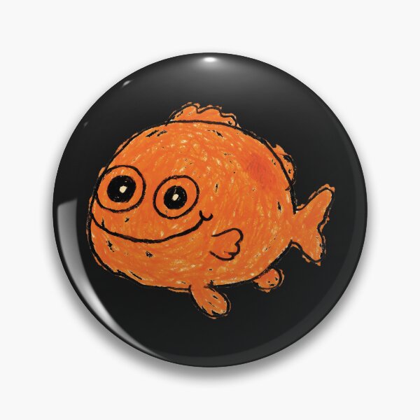 Item preview, Cute Garibaldi Fish Hand Drawn designed and sold by andromeda-redd.