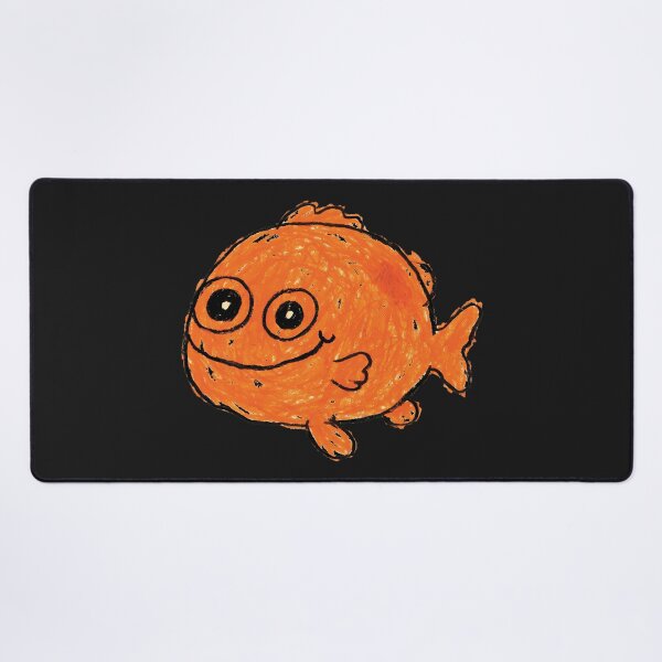Item preview, Cute Garibaldi Fish Hand Drawn designed and sold by andromeda-redd.